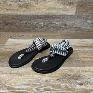 Sanuk Yoga Mat Sling 2 Prints Sandals Women's Size 9.5